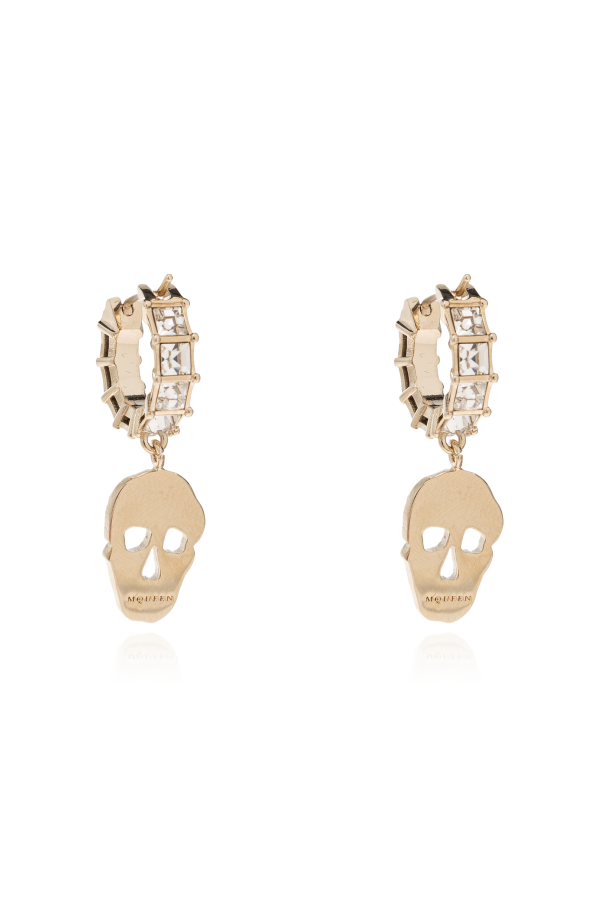 Alexander McQueen Earrings with shimmering crystals