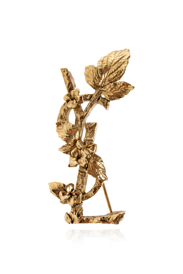 Brooch in the shape of a logo od Saint Laurent