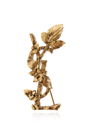 Brooch in the shape of a logo
