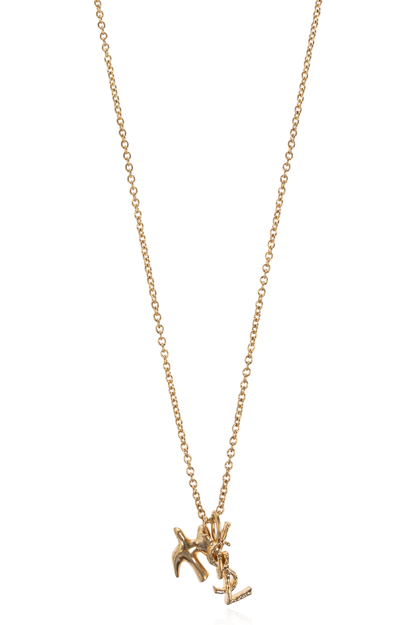 Brass necklace ‘Cassandre’ od Saint Laurent