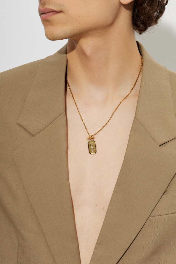 Saint Laurent Necklace with logo pendant