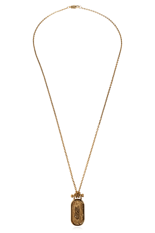 Saint Laurent Necklace with logo pendant