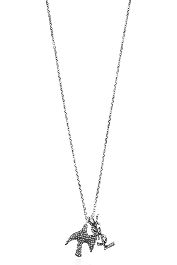 Brass necklace ‘Cassandre’ od Saint Laurent