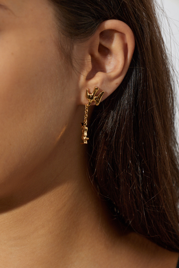 Saint Laurent Pendientes de latón ‘Cassandre’