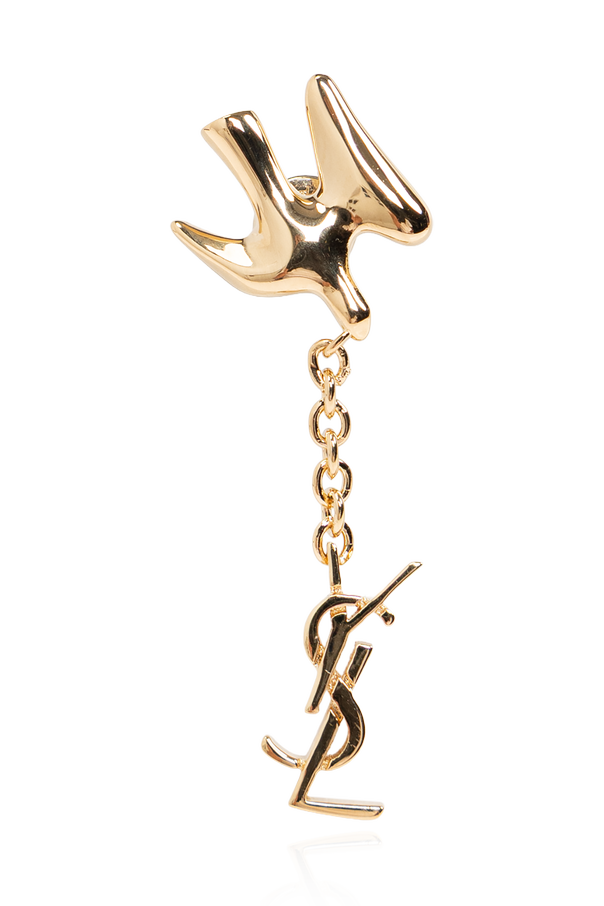 Saint Laurent Pendientes de latón ‘Cassandre’