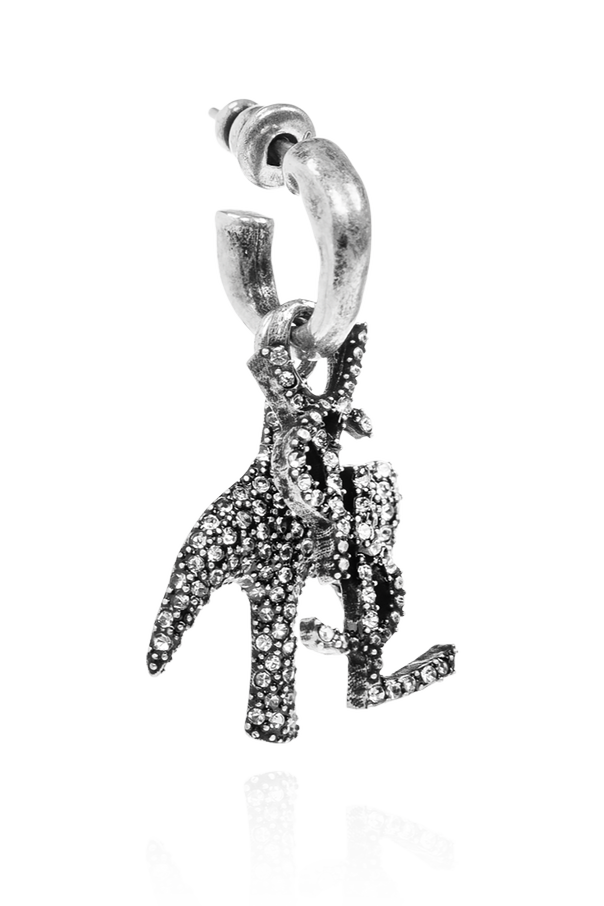 Saint Laurent Messing-Ohrringe „Cassandre“