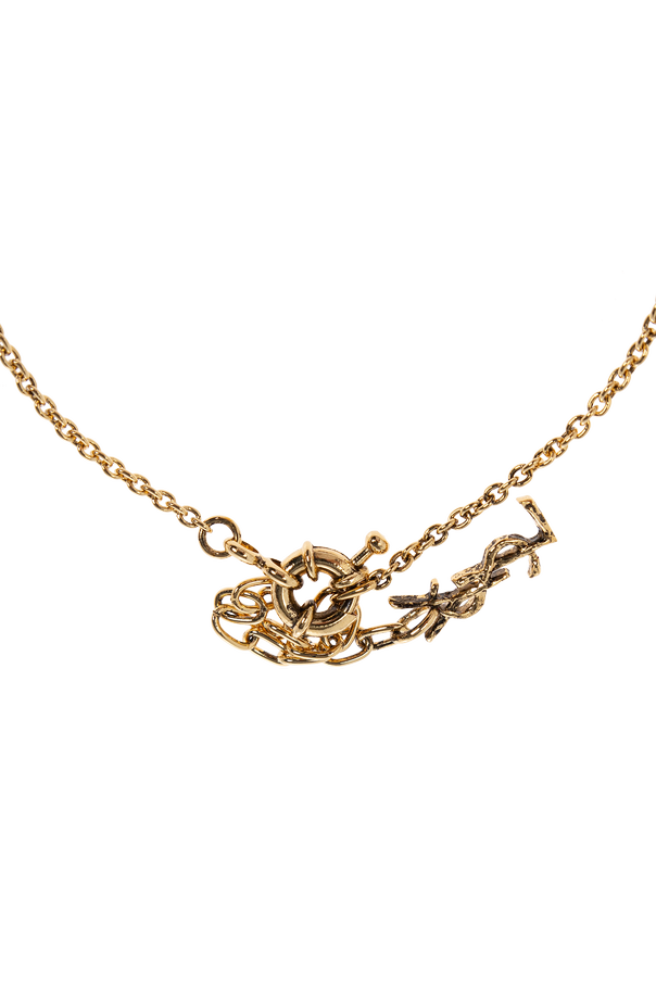 Saint Laurent Messing-Halskette „Cassandre“