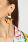 Moschino Clip-on earrings with enamel