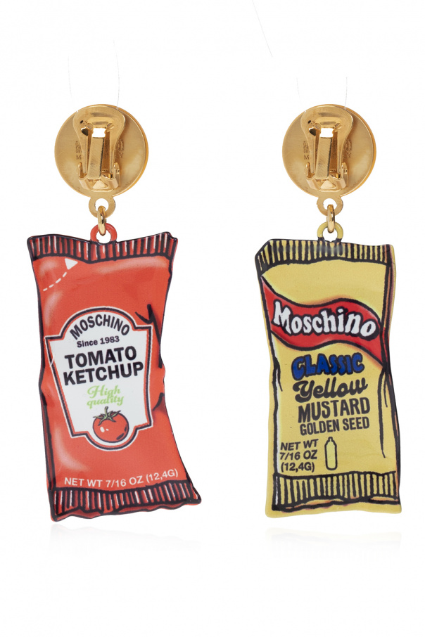 Moschino Clip-on earrings with logo