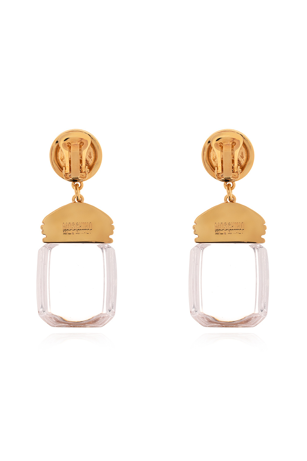 Moschino Clip-on earrings with logo