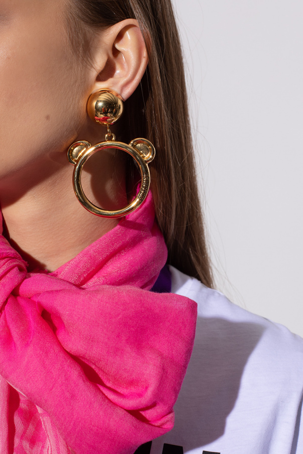 Moschino Clip-on earrings with logo