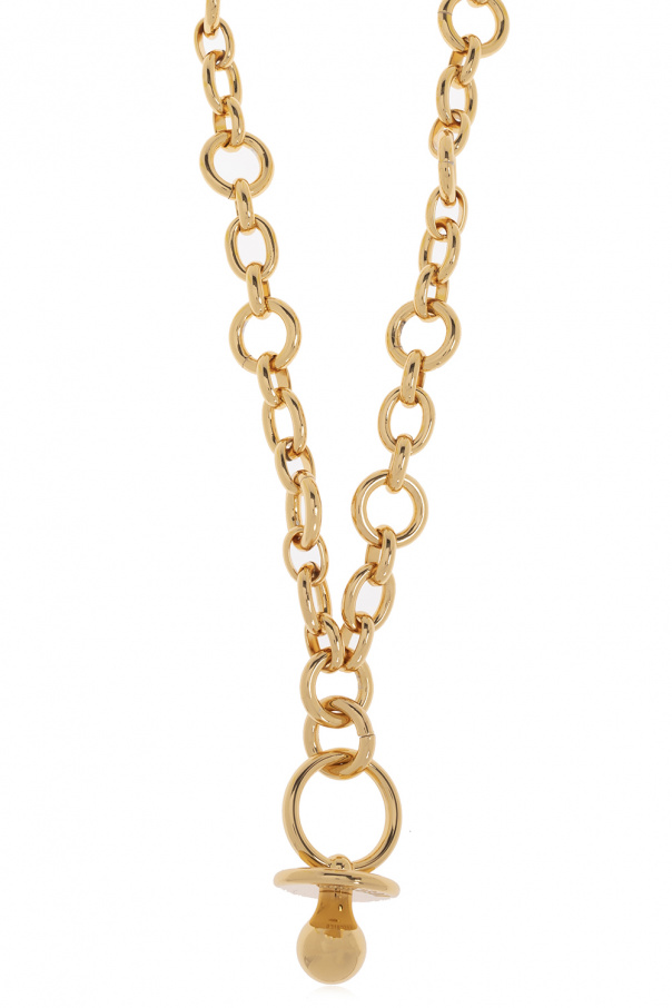 Moschino Brass necklace with pendant