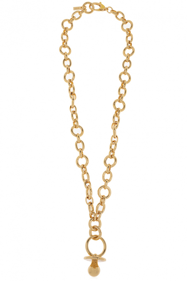 Moschino Brass necklace with pendant