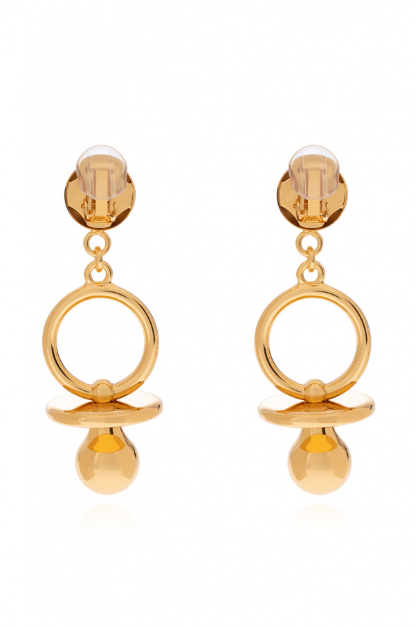 Moschino Clip-on pacifier earrings