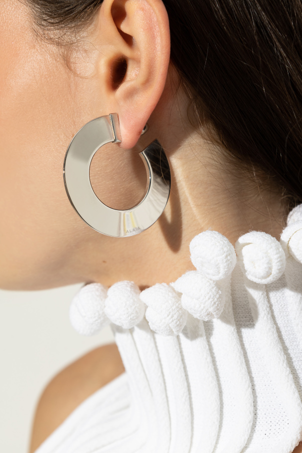 Alaïa Earrings with logo