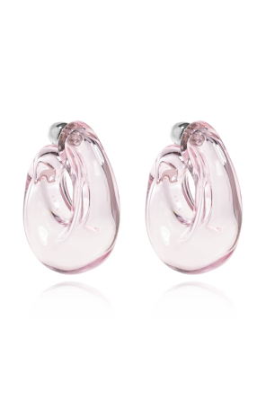 Earrings made of hand-blown glass