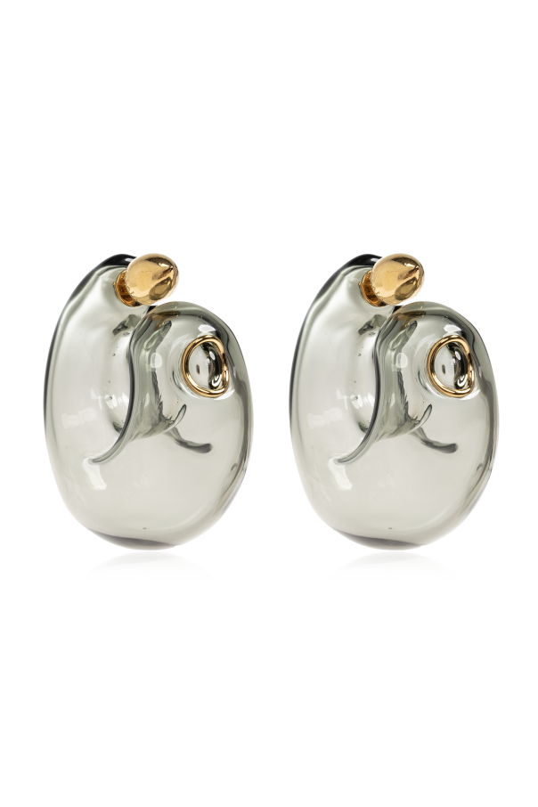 Earrings made of hand-blown glass od Alaïa
