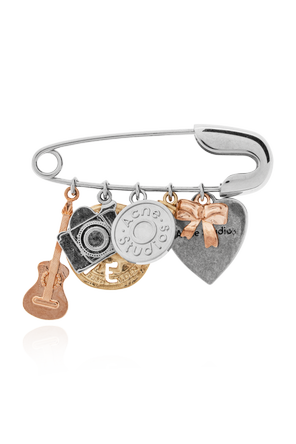 Pin with charms