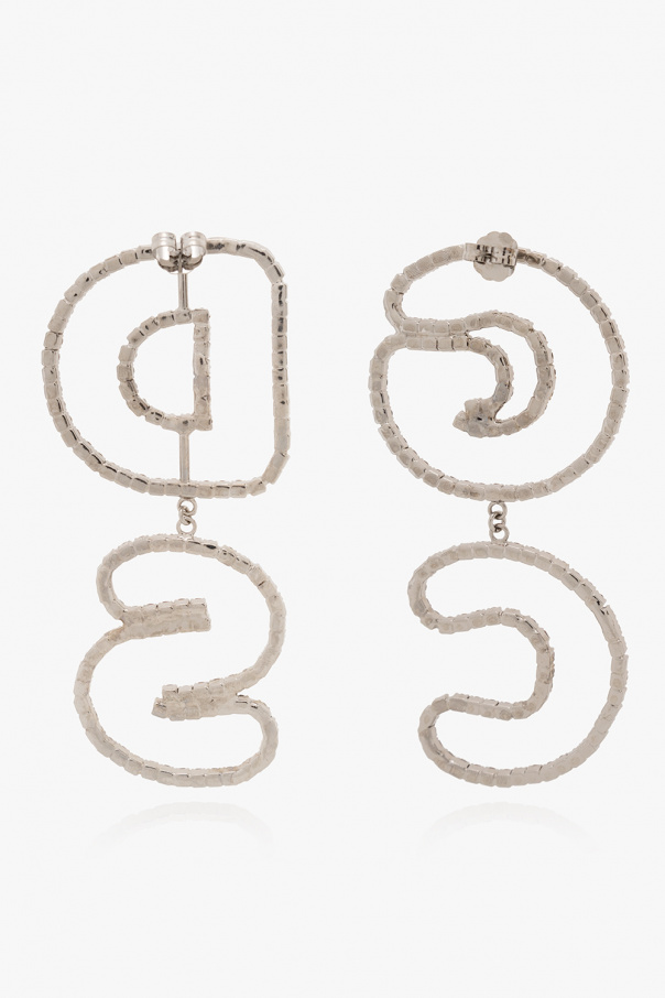 GCDS Earrings with logo