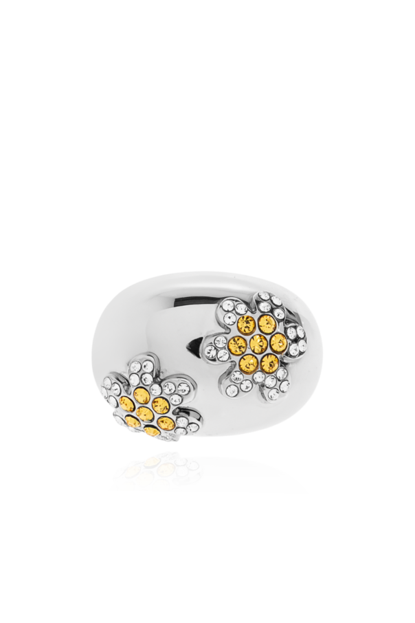 Ring with shimmering crystals od Marni