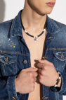 Dsquared2 BLACK Bracelet with logo charm