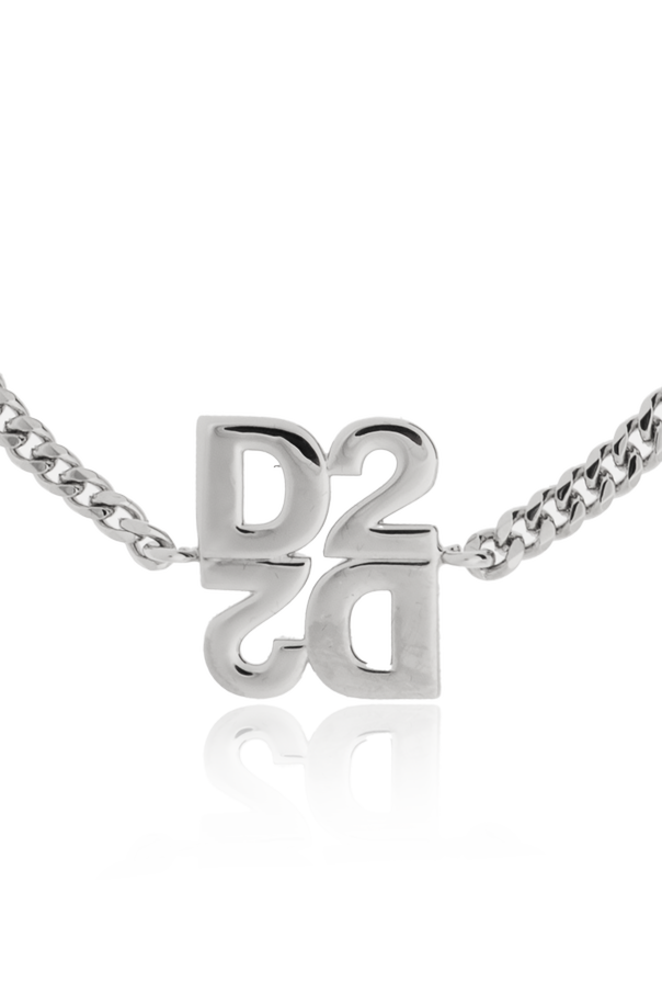 Dsquared2 Pulsera de latón con logotipo