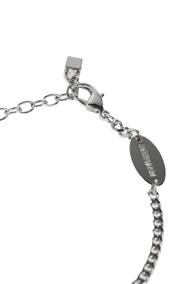 Dsquared2 Pulsera de latón con logotipo