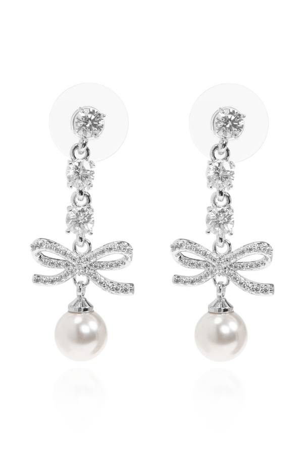 Earrings with shimmering crystals od Self-Portrait