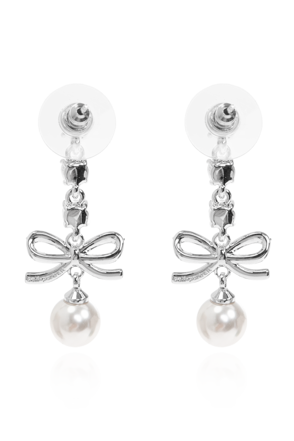 Self-Portrait Earrings with shimmering crystals