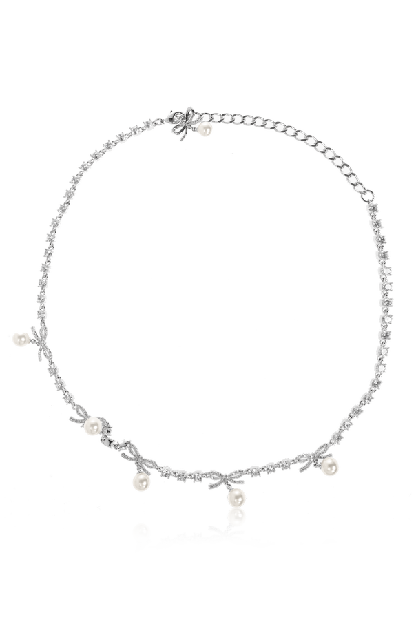 Necklace with shimmering crystals od Self-Portrait
