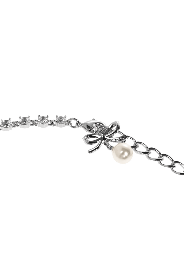 Self-Portrait Necklace with shimmering crystals
