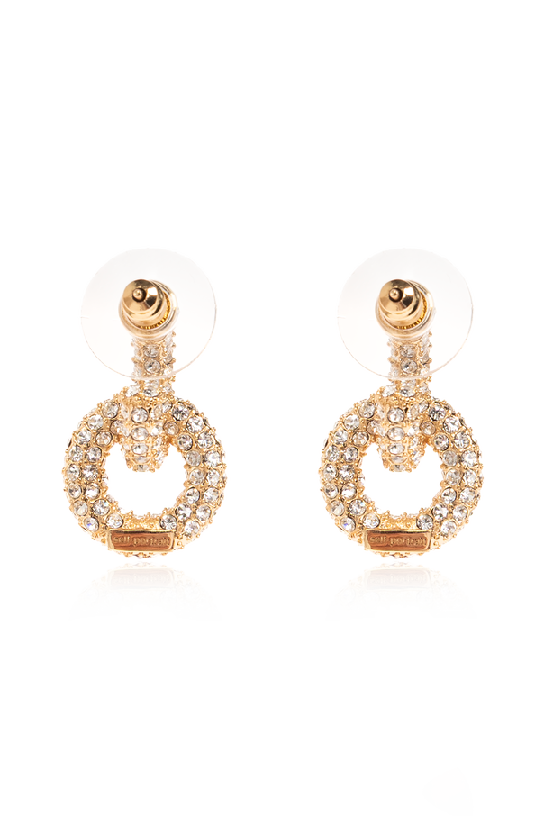 Earrings with shimmering sequins od Self-Portrait