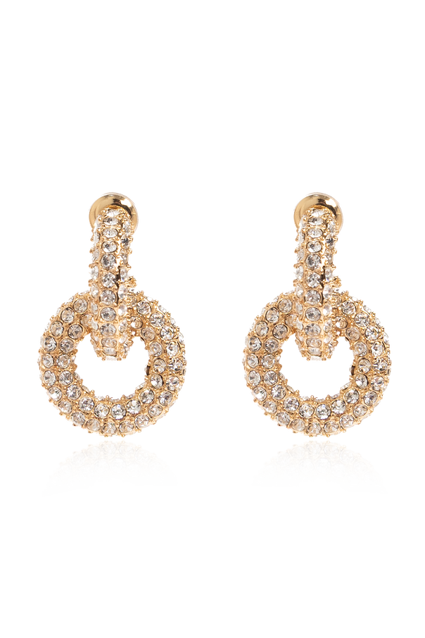 Self-Portrait Earrings with shimmering sequins