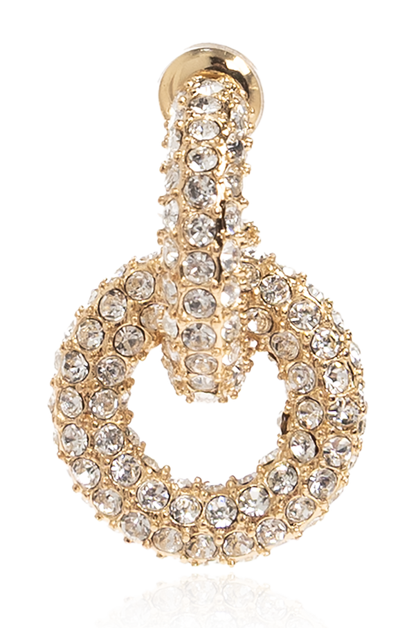 Self-Portrait Earrings with shimmering sequins
