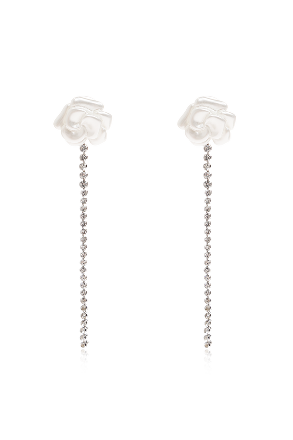 Long earrings with shimmering crystals od Self-Portrait