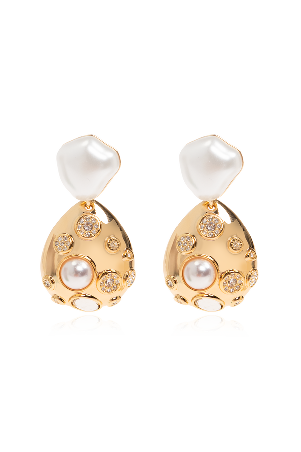 Earrings with shimmering crystals od Self-Portrait
