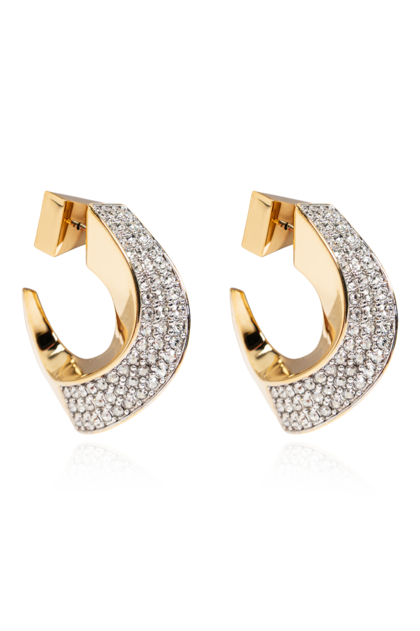 Earrings with shimmering crystals od Lanvin