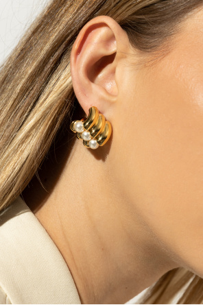 Brass earrings od Lanvin