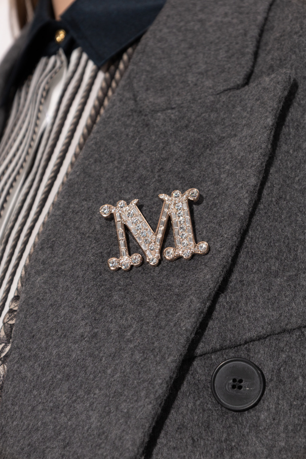 Max Mara Broche con cristales brillantes