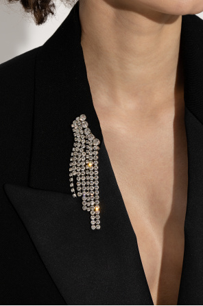 Crystal-embellished brooch od Isabel Marant