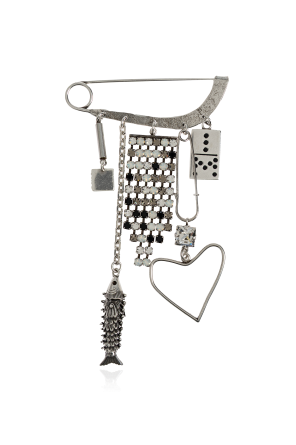 Broche con cristales brillantes