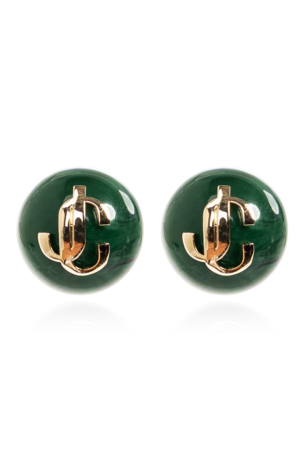 Earrings with logo od Jimmy Choo