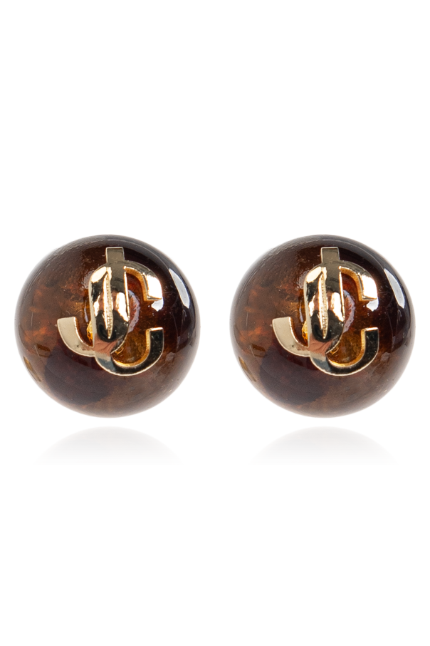 Earrings with logo od Jimmy Choo