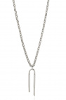 Givenchy SILVER Brass necklace with ‘U Lock’ pendant