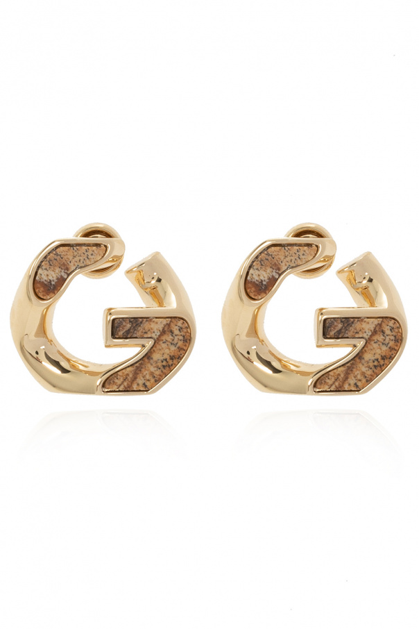 givenchy montantes Logo-shaped earrings