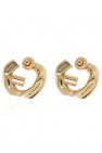 givenchy montantes Logo-shaped earrings