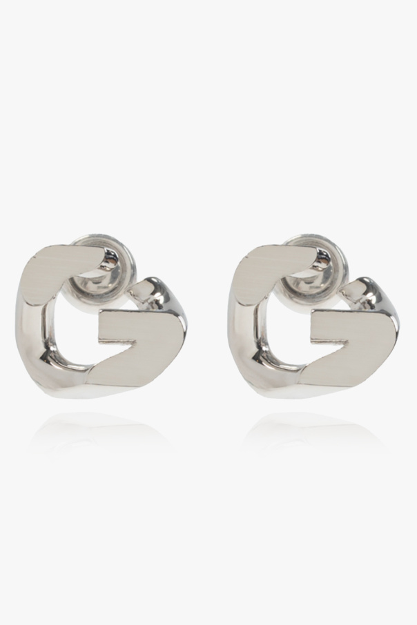 givenchy cuero Brass earrings
