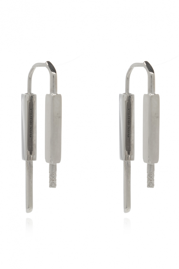 Givenchy U-Lock brass earrings