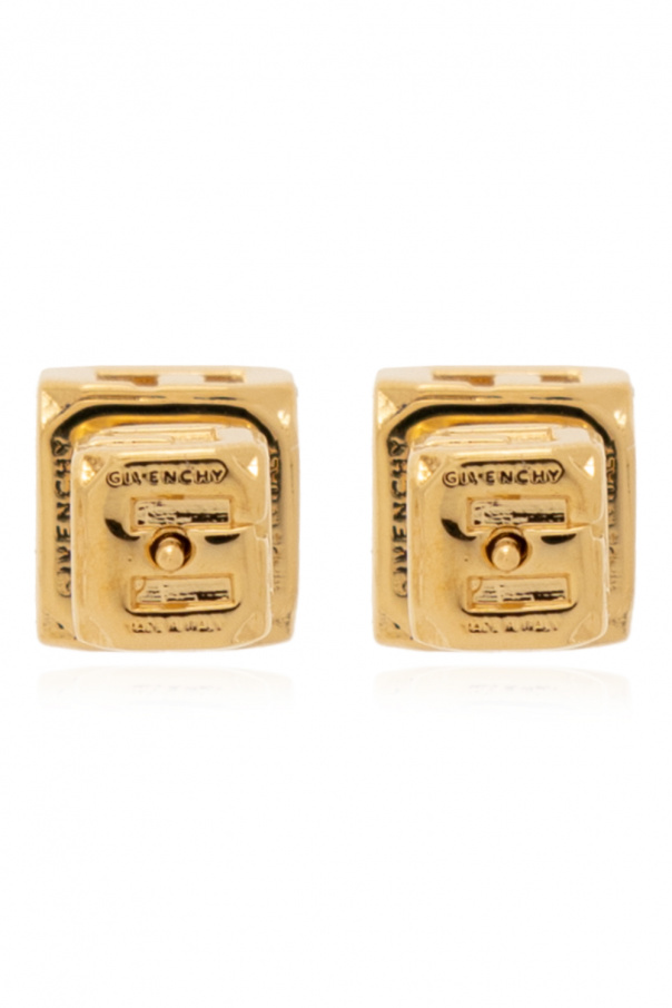 Givenchy ‘G Cube’ brass earrings