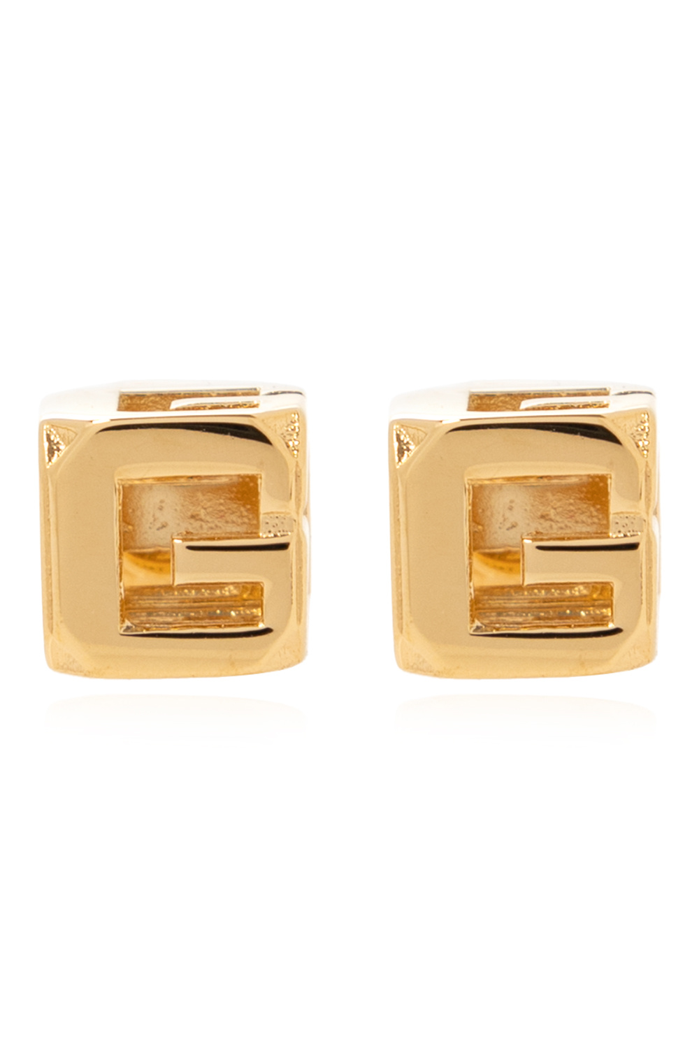 Givenchy ‘G Cube’ brass earrings